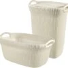 Curver Knit Wasmand Met Deksel 57L + Wasmand 40L - Gebroken Wit 1 Curver Knit Wasmand Met Deksel 57L + Wasmand 40L - Gebroken Wit -Huishoudelijke Artikelen Winkel 1200x1125 1