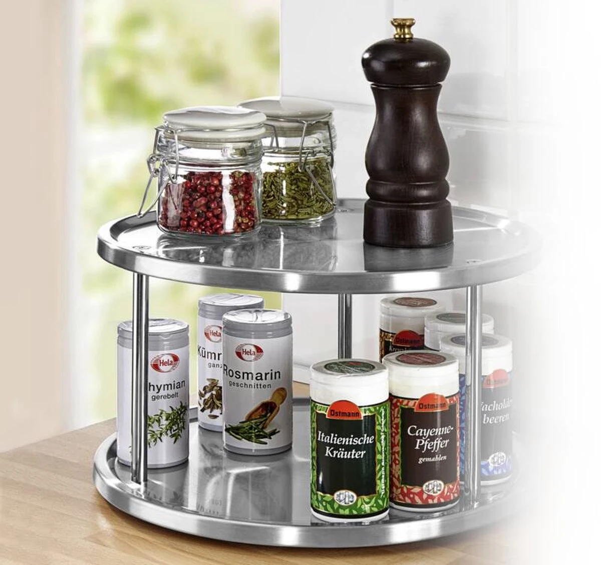 Genialo Kastje Rondel Duo - RVS - 26,5 X 15 Cm 3 Genialo Kastje Rondel Duo - RVS - 26,5 X 15 Cm