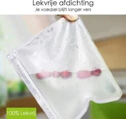 Merkloos Siliconen Vershoudzakken - 10 Stuks - Diepvrieszakken - Lekvrij - Boterhamzak Herbruikbaar - Bewaarzakjes - Duurzaam - Hersluitbaar -Huishoudelijke Artikelen Winkel 1200x1129 7