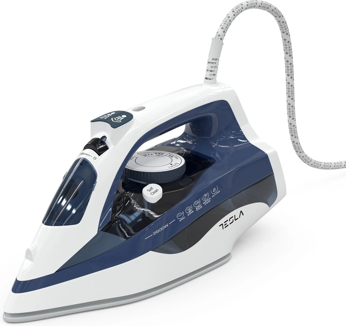 Tesla IR301BL - Stoomstrijkijzer - 2600Watt - 400ML Watercapaciteit - Blauw / Wit 3 Tesla IR301BL - Stoomstrijkijzer - 2600Watt - 400ML Watercapaciteit - Blauw / Wit