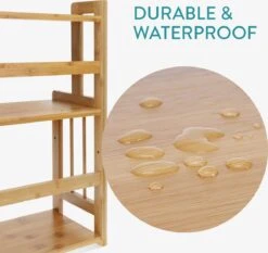 Navaris Keukenrek Met 3 Planken - Verstelbaar Kruidenrek Van Bamboe - Staand - Stevige Constructie - Natuurlijk Bamboehout - Waterafstotend 23 Navaris Keukenrek Met 3 Planken - Verstelbaar Kruidenrek Van Bamboe - Staand - Stevige Constructie - Natuurlijk Bamboehout - Waterafstotend -Huishoudelijke Artikelen Winkel 1200x1133