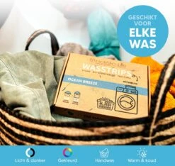 Wasmiddeldoekjes - Ocean Breeze Wasstrips 64 Wasbeurten – Wasmiddel Wasdoekjes - Natuurlijke Wasverzachter – Vegan – Zero Waste 16 Wasmiddeldoekjes - Ocean Breeze Wasstrips 64 Wasbeurten – Wasmiddel Wasdoekjes - Natuurlijke Wasverzachter – Vegan – Zero Waste -Huishoudelijke Artikelen Winkel 1200x1135