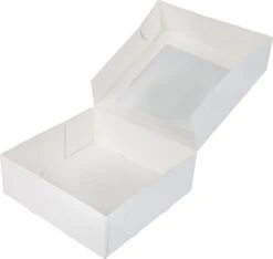 Taartdoos Met Venster 26x26x9cm. Wit 3st 5 Taartdoos Met Venster 26x26x9cm. Wit 3st -Huishoudelijke Artikelen Winkel 1200x1137 2