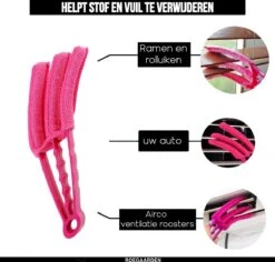 Jaloezie Reiniger - Lamellen Reiniger - Plumeau - Roze - Inclusief Voegenreiniger -Huishoudelijke Artikelen Winkel 1200x1145 5