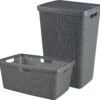 Curver Jute Wasmand Met Deksel 58L + Wasmand 46L - Donkergrijs -Huishoudelijke Artikelen Winkel 1200x1146 2