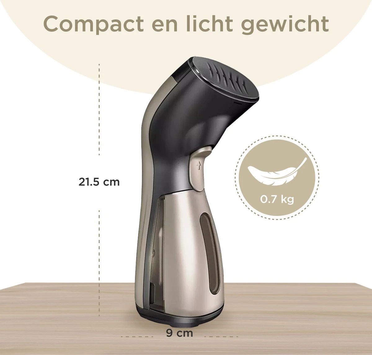 Luxe Kledingstomer - Handstomer - Handstoomreiniger - Stoomstrijkijzer - Stomer Kleding - Voor Op Reis - Goud 7 Luxe Kledingstomer - Handstomer - Handstoomreiniger - Stoomstrijkijzer - Stomer Kleding - Voor Op Reis - Goud - Afbeelding 5