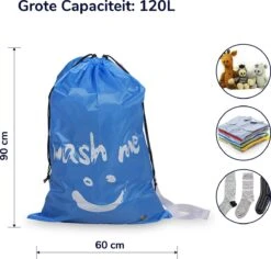 Wonair - Grote Waszak - 60x90cm - Hemelsblauw - Met Trekkoord En Draagband 15 Wonair - Grote Waszak - 60x90cm - Hemelsblauw - Met Trekkoord En Draagband -Huishoudelijke Artikelen Winkel 1200x1147 1