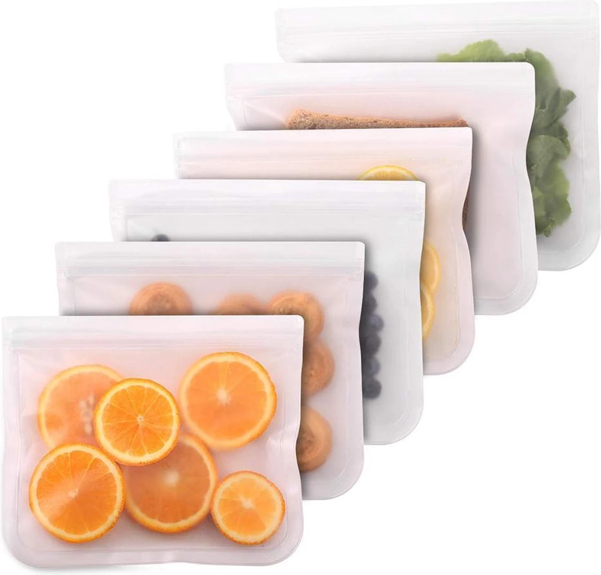 Herbruikbare Vershoudzakken Voor Diepvries, Koelkast En Vriezer – Set Van 2 Stuks - Formaat GROOT - 1000 ML Per Stuk - 19 X 22 Cm - Luchtdicht, Lekvrij En EXTRA STERK - Bewaarzakjes / Boterhamzakje - BPA Vrij 3 Herbruikbare Vershoudzakken Voor Diepvries, Koelkast En Vriezer – Set Van 2 Stuks - Formaat GROOT - 1000 ML Per Stuk - 19 X 22 Cm - Luchtdicht, Lekvrij En EXTRA STERK - Bewaarzakjes / Boterhamzakje - BPA Vrij