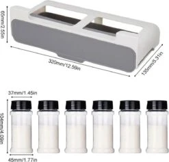 Consumerce® Ophangbaar Kruidenrek Met 7 Kruidenpotjes – Kruidenrek Ophangbaar – Kruidenrek Lade – Kruidenmolen – Kruidenrek Met Potjes – Kruidenrekken – Kruidenrek Voor Kruidenpotjes – Kruidenrekje Ophangbaar – Specerijenmolen – Specerijen Rek -Huishoudelijke Artikelen Winkel 1200x1150 1