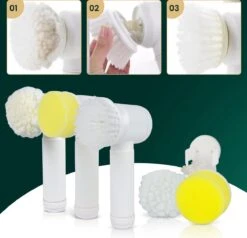 Apeiron Elektrische Schoonmaakborstel - Poetsmachine - Poliermachine - Schrobborstel - Handborstel - Werkborstel - Schrobber - Boorborstel - Wasborstel - Schoonmaakmiddelen - Reinigingsborstel - 3 Opzetstukken 22 Apeiron Elektrische Schoonmaakborstel - Poetsmachine - Poliermachine - Schrobborstel - Handborstel - Werkborstel - Schrobber - Boorborstel - Wasborstel - Schoonmaakmiddelen - Reinigingsborstel - 3 Opzetstukken -Huishoudelijke Artikelen Winkel 1200x1155 6