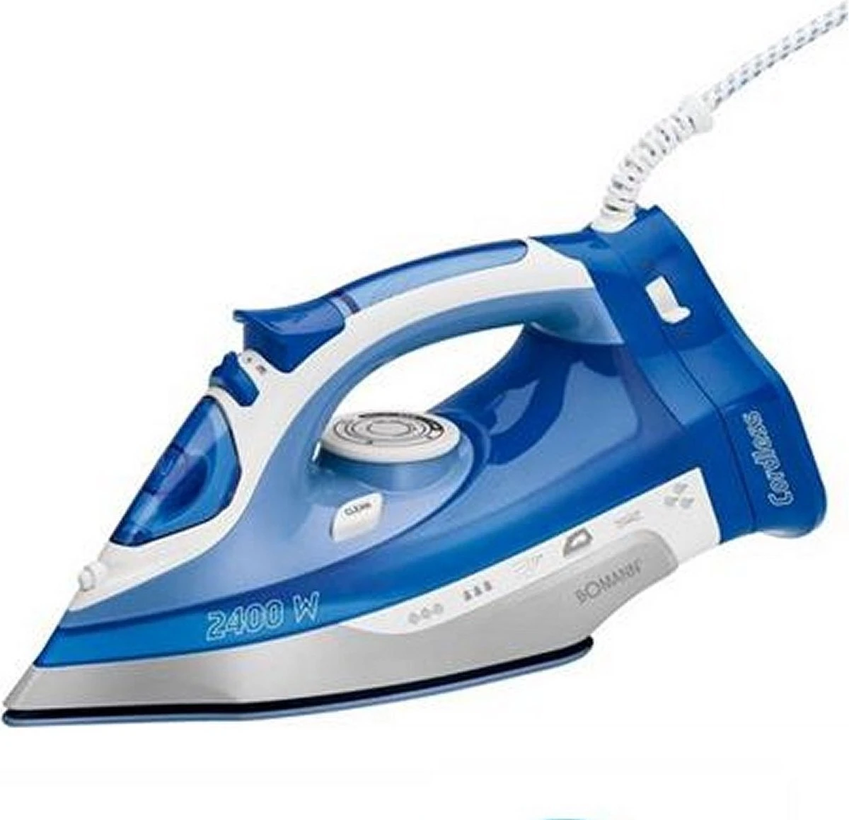 Bomann DB 6006 CB - Stoomstrijkijzer - Draadloos - 2400W - Blauw/Wit 3 Bomann DB 6006 CB - Stoomstrijkijzer - Draadloos - 2400W - Blauw/Wit