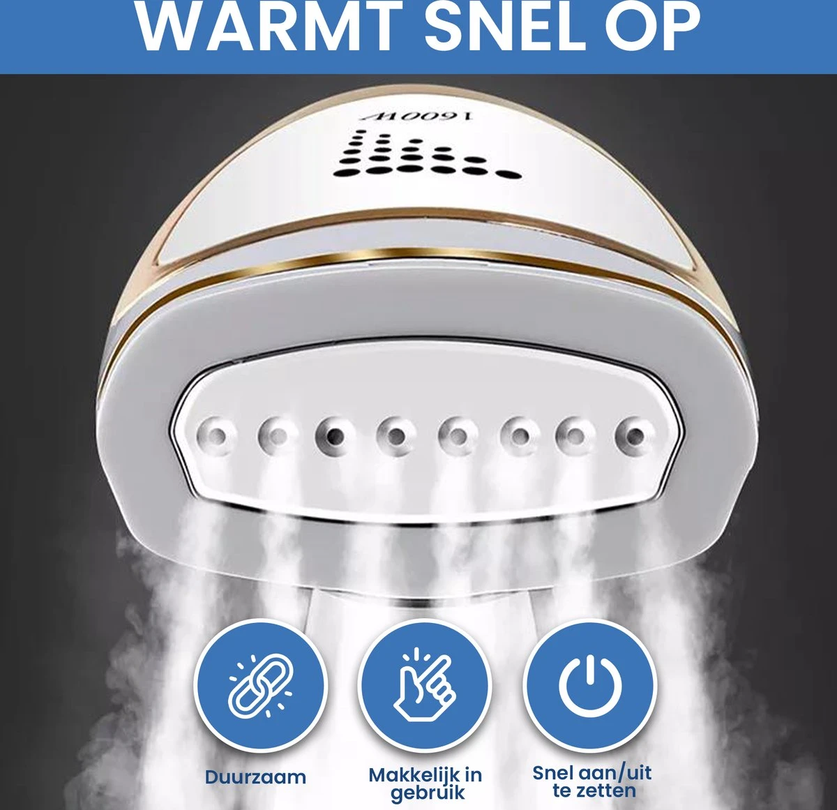 TibaGoods Luxe Kledingstomer - Handstomer - Ontkreuker - Stoomreiniger - Warmt Snel Op - Inclusief 2 Opzetborstels - 1600w - 250ml 6 TibaGoods Luxe Kledingstomer - Handstomer - Ontkreuker - Stoomreiniger - Warmt Snel Op - Inclusief 2 Opzetborstels - 1600w - 250ml - Afbeelding 4