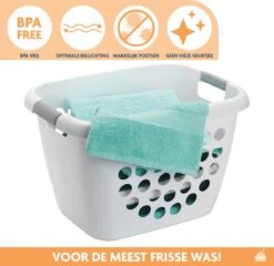 LaundrySpecialist Wasmand Met Soft Grip Handvaten – 35 X 28 X 29 Cm – 28 Liter – Wit 14 LaundrySpecialist Wasmand Met Soft Grip Handvaten – 35 X 28 X 29 Cm – 28 Liter – Wit -Huishoudelijke Artikelen Winkel 1200x1164 4