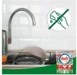 Dreft Platinum Plus All In One - Vaatwastabletten - Voordeelverpakking 5 X 16 Stuks -Huishoudelijke Artikelen Winkel 1200x1168 3