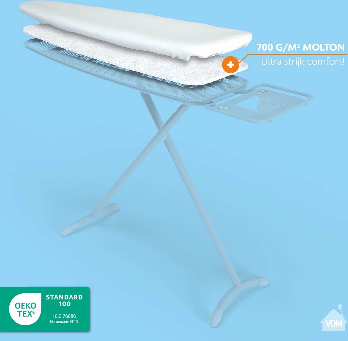 LaundrySpecialist Onderlegger Voor Je Strijkplankhoes - Molton Onderlegger - Universele Maat - Voor Extra Strijkcomfort - Geschikt Voor Je Strijkplank En Strijkplankovertrek - Zelf Op Maat Te Knippen 7 LaundrySpecialist Onderlegger Voor Je Strijkplankhoes - Molton Onderlegger - Universele Maat - Voor Extra Strijkcomfort - Geschikt Voor Je Strijkplank En Strijkplankovertrek - Zelf Op Maat Te Knippen - Afbeelding 5