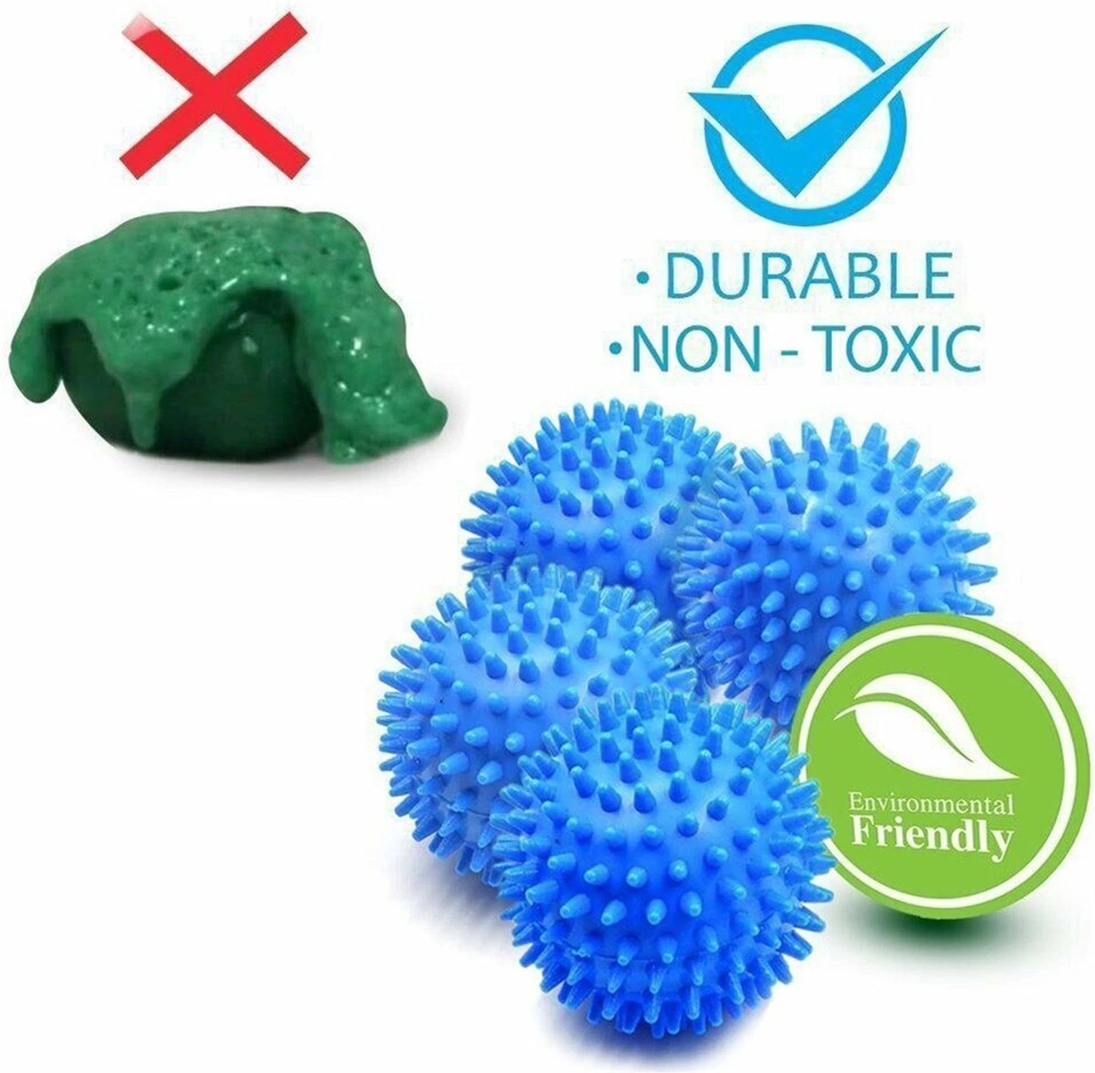 Merkloos Droger Ballen PVC – Herbruikbare Wasdroger Bollen – Snellere Droogtijd – - Wasbollen - 6 Stuks 7 Merkloos Droger Ballen PVC – Herbruikbare Wasdroger Bollen – Snellere Droogtijd – - Wasbollen - 6 Stuks - Afbeelding 5