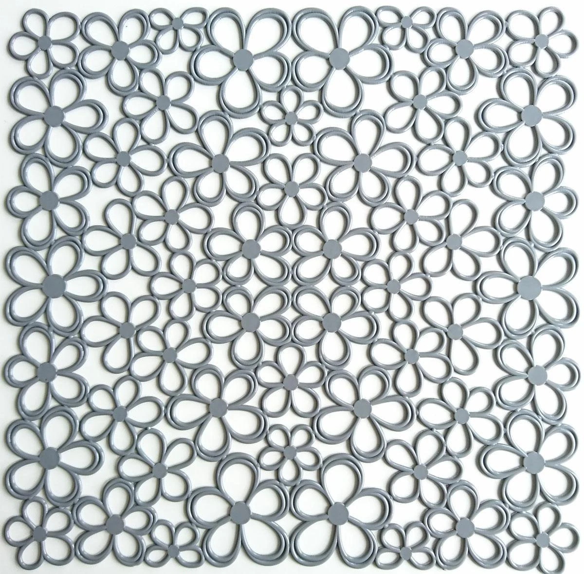 Merkloos Papillon - 2 Stuks Gootsteenmat - Bloem Grijs - 31,5 X 31,5 Cm 3 Merkloos Papillon - 2 Stuks Gootsteenmat - Bloem Grijs - 31,5 X 31,5 Cm