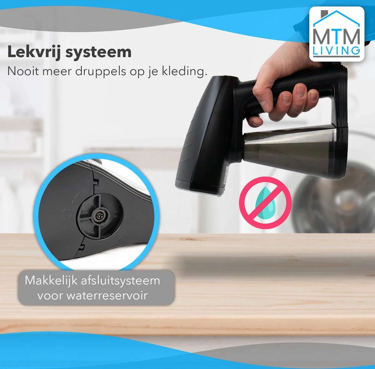 MTM Kledingstomer - Handstomer Kleding - Zwart - Stoomreiniger - Stoomapparaat Kleding 6 MTM Kledingstomer - Handstomer Kleding - Zwart - Stoomreiniger - Stoomapparaat Kleding - Afbeelding 4