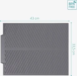 Navaris Siliconen Droogmat Met Afvoer - Aanrecht Droogmat Voor Afwas, Borden, Bestek, Glazen - Grijs 12 Navaris Siliconen Droogmat Met Afvoer - Aanrecht Droogmat Voor Afwas, Borden, Bestek, Glazen - Grijs -Huishoudelijke Artikelen Winkel 1200x1184 10