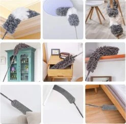 ForDig 7-Delige Plumeau Set - Duster Met Telescoopsteel Uitschuifbaar Tot 250 Cm - Inclusief Ragebol / Voegenborstel / Microvezel Doek / Chenille Borstel - Wasbaar - 360 Graden Draaibaar 14 ForDig 7-Delige Plumeau Set - Duster Met Telescoopsteel Uitschuifbaar Tot 250 Cm - Inclusief Ragebol / Voegenborstel / Microvezel Doek / Chenille Borstel - Wasbaar - 360 Graden Draaibaar -Huishoudelijke Artikelen Winkel 1200x1184 15