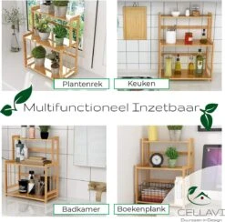 Cellavi Duurzaam Kruidenrek Staand Van Bamboe - Keukenrek Verstelbaar - Keuken Accessoires - Stevige Constructie - Multifunctioneel En Waterafstotend 14 Cellavi Duurzaam Kruidenrek Staand Van Bamboe - Keukenrek Verstelbaar - Keuken Accessoires - Stevige Constructie - Multifunctioneel En Waterafstotend -Huishoudelijke Artikelen Winkel 1200x1185 3