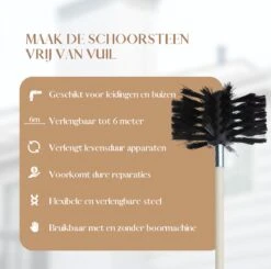 Waay Lifestyle Schoorsteenveegset - Schoorsteenborstel 6 Meter - Schoorsteenreiniger - Schrobborstels - Schoorsteenveger - Flexibele Steel - Geschikt Voor Boormachine - Wit 18 Waay Lifestyle Schoorsteenveegset - Schoorsteenborstel 6 Meter - Schoorsteenreiniger - Schrobborstels - Schoorsteenveger - Flexibele Steel - Geschikt Voor Boormachine - Wit -Huishoudelijke Artikelen Winkel 1200x1191 13