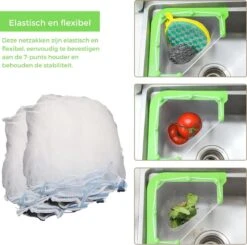 Merkloos Gootsteen Organizer - Gootsteen Afval Netje - Gootsteenontstopper - Spoelbak - Incl. 50 Netjes 15 Merkloos Gootsteen Organizer - Gootsteen Afval Netje - Gootsteenontstopper - Spoelbak - Incl. 50 Netjes -Huishoudelijke Artikelen Winkel 1200x1191 9