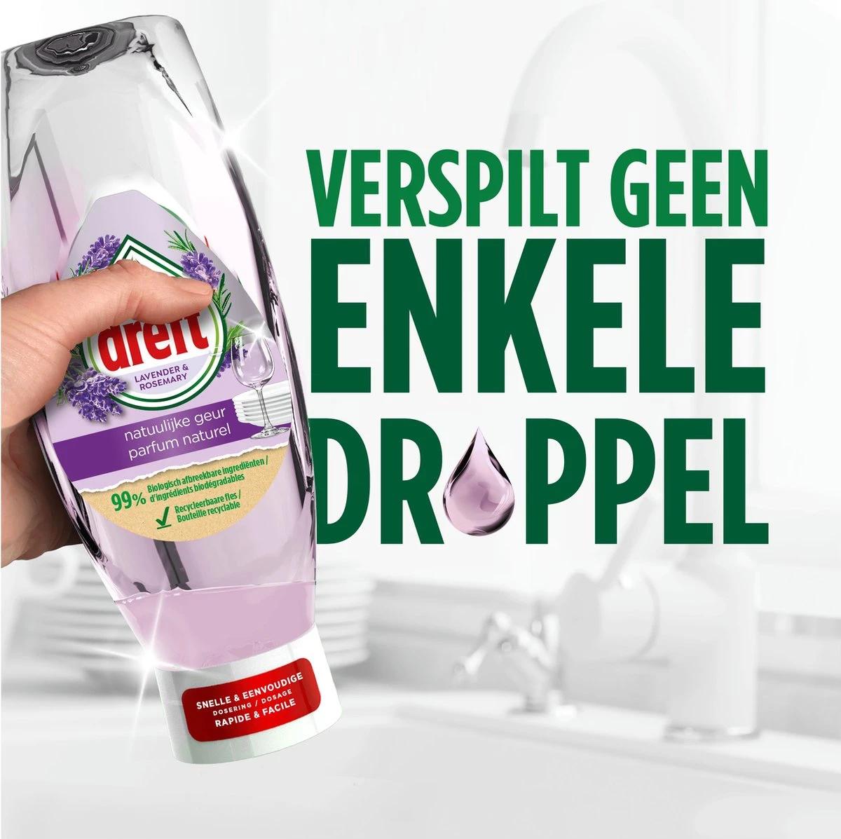 Dreft Natuurlijke Geur - Afwasmiddel - Lavendel & Rozemarijn - Ondersteboven Fles - Voordeelverpakking 8 X 370 Ml 10 Dreft Natuurlijke Geur - Afwasmiddel - Lavendel & Rozemarijn - Ondersteboven Fles - Voordeelverpakking 8 X 370 Ml - Afbeelding 8
