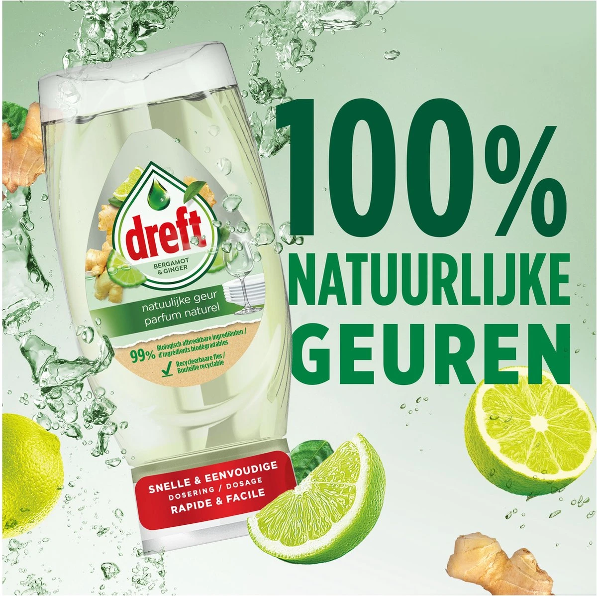 Dreft Natuurlijke Geur - Afwasmiddel - Bergamot & Gember - Ondersteboven Fles - Voordeelverpakking 8 X 370 Ml 12 Dreft Natuurlijke Geur - Afwasmiddel - Bergamot & Gember - Ondersteboven Fles - Voordeelverpakking 8 X 370 Ml - Afbeelding 10