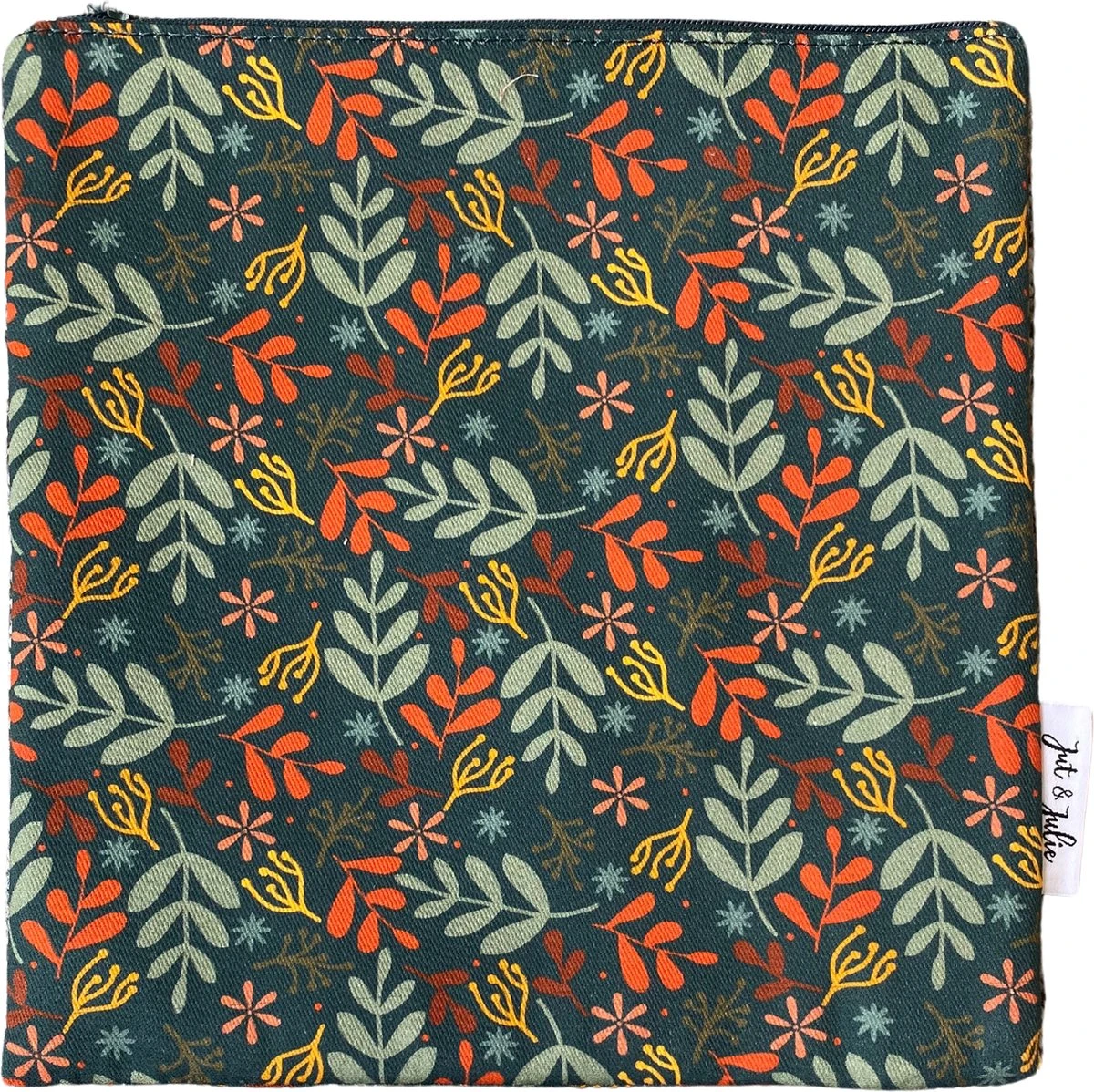 Jut & Julie - Boterhamzakje - Blaadjes - 22x22cm - Herbruikbaar - Wasbaar - Duurzaam - Lunchzakje - Lunchtas - Lunchbox Volwassenen 3 Jut & Julie - Boterhamzakje - Blaadjes - 22x22cm - Herbruikbaar - Wasbaar - Duurzaam - Lunchzakje - Lunchtas - Lunchbox Volwassenen