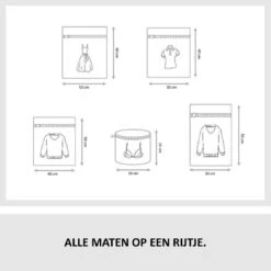 Merkloos Waszakken | Set Van 5 Waszakjes Met Rits - Waszak - Wasnet - Kledingzakjes - BH Was Zakjes - Laundry Bag Set Voor Ondergoed - Kleding - Delicaat Wasgoed - Wasmachine Zakjes - Wasgoed -Huishoudelijke Artikelen Winkel 1200x1199 21