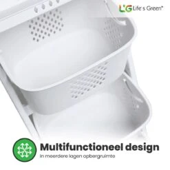 Life’s Green® - Wasmand - Wasmand 3 Vakken - Wassorteerder - Ophangbaar -Huishoudelijke Artikelen Winkel 1200x1199 31
