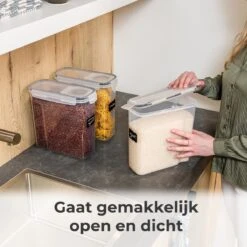 Stosh Voorraadpotten - Voorraadbussen - Vershouddoos - 4 Stuks - 4.0L - BPA Vrij - Kunststof -Huishoudelijke Artikelen Winkel 1200x1200 1058