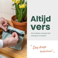 BROODNODIG® - Herbruikbare Boterhamzak - Van 100% Gerecyclede PET-flessen - Ideaal Als Diepvrieszakjes - Lunchzak - Herbruikbaar Boterhamzakje - Foodwrap - Lunchbox - 30x20cm - Zwart 20 BROODNODIG® - Herbruikbare Boterhamzak - Van 100% Gerecyclede PET-flessen - Ideaal Als Diepvrieszakjes - Lunchzak - Herbruikbaar Boterhamzakje - Foodwrap - Lunchbox - 30x20cm - Zwart -Huishoudelijke Artikelen Winkel 1200x1200 1079