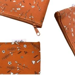 Jut & Julie - Boterhamzakje - Bruin Met Bloemen - 22x22cm - Herbruikbaar - Wasbaar - Duurzaam - Lunchzakje - Lunchtas - Lunchbox Volwassenen -Huishoudelijke Artikelen Winkel 1200x1200 1095