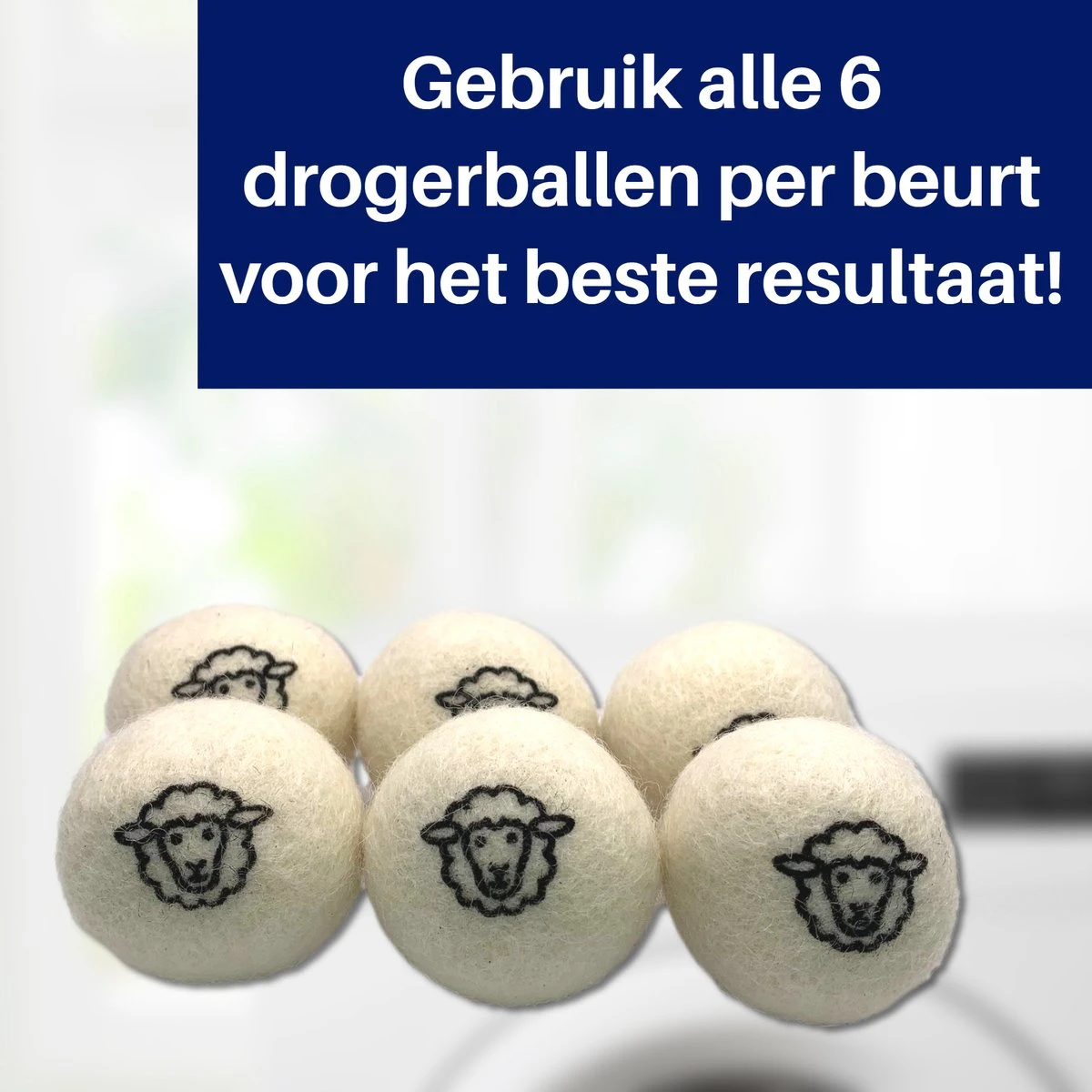 Waspakket - 6 Drogerballen - 2 Wasbollen - Maatschepje - Wasdoekje - Doseerbol - Wasbol - Doseerbollen 6 Waspakket - 6 Drogerballen - 2 Wasbollen - Maatschepje - Wasdoekje - Doseerbol - Wasbol - Doseerbollen - Afbeelding 4