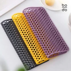 BODO Gootsteenmat Siliconen Donker Grijs - 34.5 X 34.5 Cm - Keuken Accessoires - Gootsteen Beschermer - Onderzetters Siliconen - Anti Kras -Huishoudelijke Artikelen Winkel 1200x1200 1399