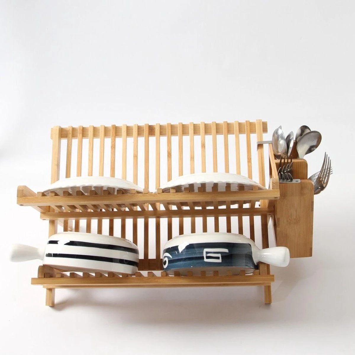 Merkloos Decopatent® Afdruiprek Voor Afwas - Bamboe - Hout - Inklapbaar Afdruiprek - Afwasrekje Inclusief Bestekhouder - Afwas Druiprek 8 Merkloos Decopatent® Afdruiprek Voor Afwas - Bamboe - Hout - Inklapbaar Afdruiprek - Afwasrekje Inclusief Bestekhouder - Afwas Druiprek - Afbeelding 6