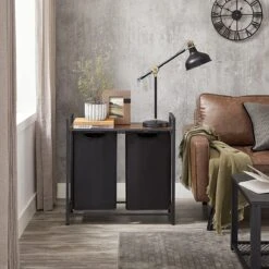 C90 - SISO-CO Wasmand, Wassorteerder Met Plank En Uittrekbare Zakken, Wasorganizer, Metalen Frame, 2 Oxford-stoffen Afneembare Zakken, Rustieke Bruin En Zwart BLH201B01 13 C90 - SISO-CO Wasmand, Wassorteerder Met Plank En Uittrekbare Zakken, Wasorganizer, Metalen Frame, 2 Oxford-stoffen Afneembare Zakken, Rustieke Bruin En Zwart BLH201B01 -Huishoudelijke Artikelen Winkel 1200x1200 1519