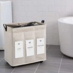 Wasmand 3 Vakken - Hotel Wassorteerder - NL Opdruk & Wielen - Opvouwbaar - Hotel - 100 Liter -Huishoudelijke Artikelen Winkel 1200x1200 1531