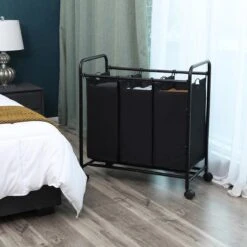 Songmics Wassorteerder – Wasmand – Wasbox – Waswagen – Was Sorteren - Wascollector – Zwart -Huishoudelijke Artikelen Winkel 1200x1200 1540