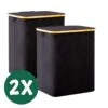 BrandtBergkamp Wasmand Zwart - 2 Stuks - Opvouwbare Wasmand - Wassorteerder - 150L -Huishoudelijke Artikelen Winkel 1200x1200 1548