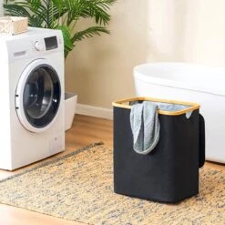 BrandtBergkamp Wasmand Zwart - 2 Stuks - Opvouwbare Wasmand - Wassorteerder - 150L -Huishoudelijke Artikelen Winkel 1200x1200 1551