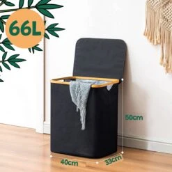 BrandtBergkamp Wasmand Zwart - 2 Stuks - Opvouwbare Wasmand - Wassorteerder - 150L -Huishoudelijke Artikelen Winkel 1200x1200 1552