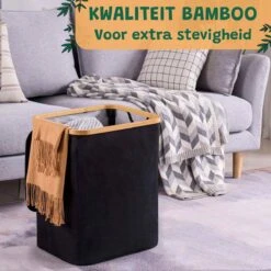 BrandtBergkamp Wasmand Zwart - 2 Stuks - Opvouwbare Wasmand - Wassorteerder - 150L -Huishoudelijke Artikelen Winkel 1200x1200 1555