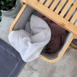 Lumaland Wasmand Van Bamboe - 1 XL Vak + 2 Compacte Vakken 49,5 X 33 X 71 Cm Beige -Huishoudelijke Artikelen Winkel 1200x1200 1614