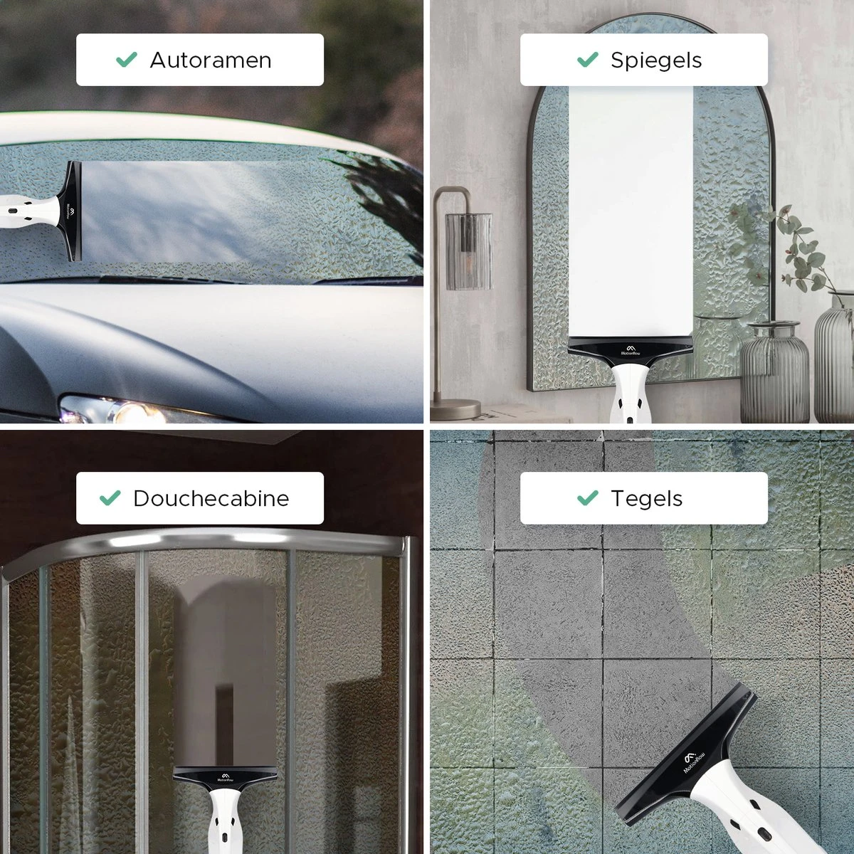 Motionflow Vacuüm Raamwisser - Elektrische Ruitenreiniger Met Inwasser - Oplaadbaar 7 Motionflow Vacuüm Raamwisser - Elektrische Ruitenreiniger Met Inwasser - Oplaadbaar - Afbeelding 5