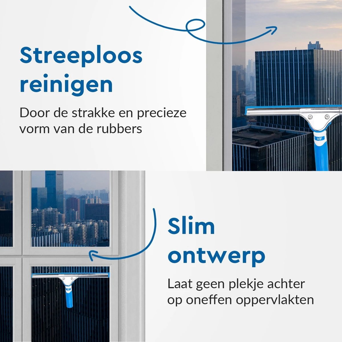 KT Cleaning Ramen Wassen Set - Raamwisser 35cm - Inwasser - Microvezeldoekjes 6 KT Cleaning Ramen Wassen Set - Raamwisser 35cm - Inwasser - Microvezeldoekjes - Afbeelding 4