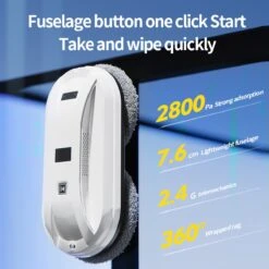 PuroTech Robot Ramenwasser - Ruitenreiniger - Nieuwste Uitvoering - Ramenwisser - Elektrische Ramenwisser - Incl. Afstandsbediening - Raamrobot -Huishoudelijke Artikelen Winkel 1200x1200 1672