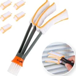 Merkloos Lamellen Reiniger - Stof Verwijderaar - Plumeau Jaloezie Stoffer | BRIGHTLY